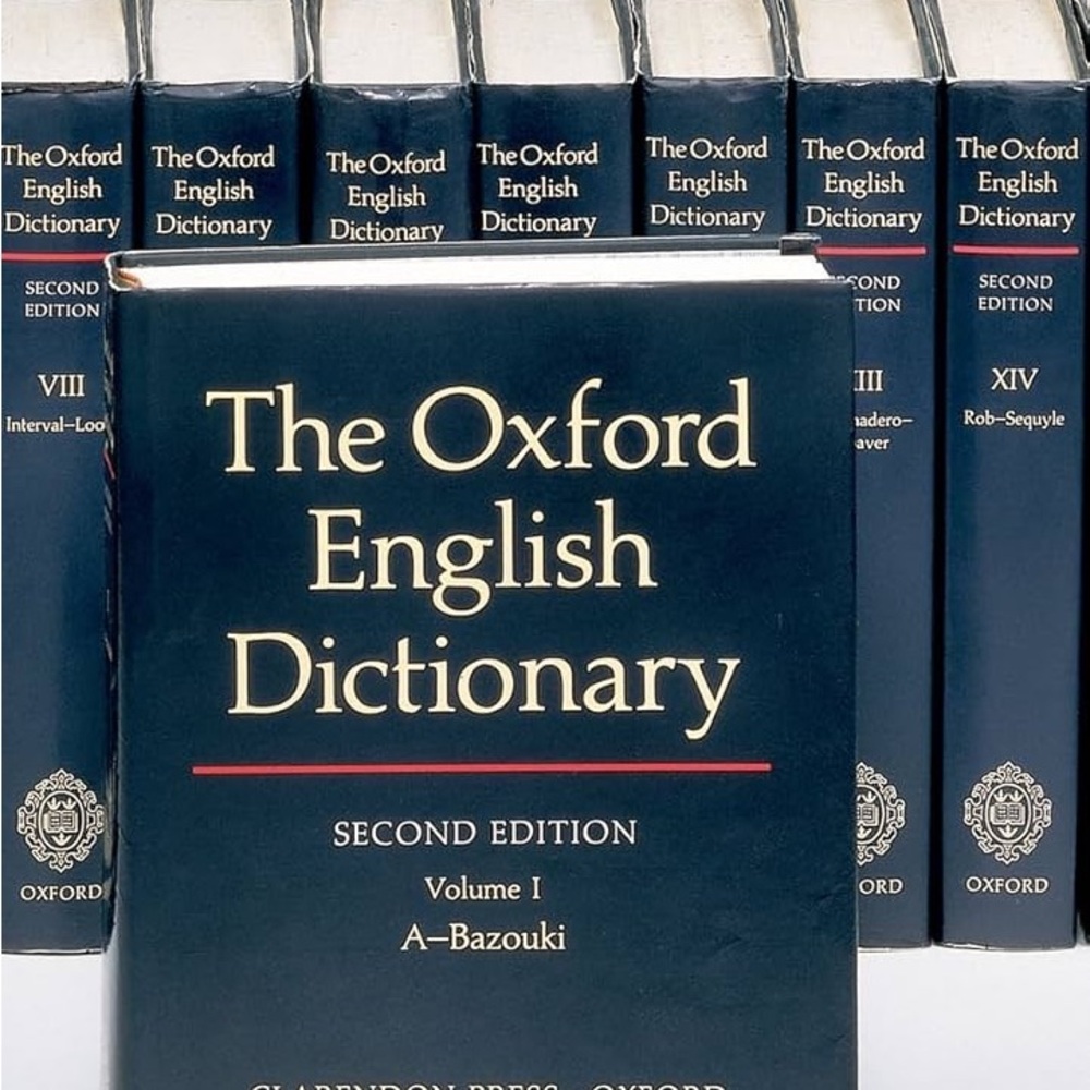 Oxford English Dictionary Second Edition Set in Blue and Gold